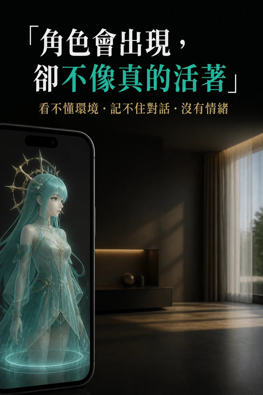 AR 角色會出現卻不像真正活著的痛點辨識行銷圖