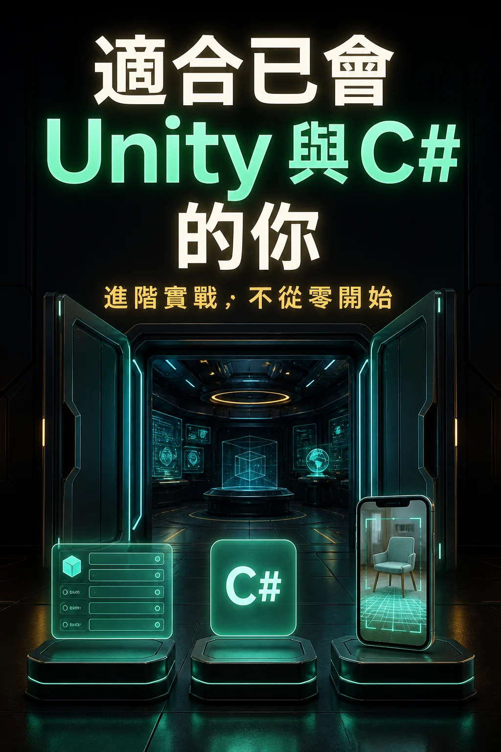 適合已會 Unity 與 C Sharp 學員的進階課程適合對象圖