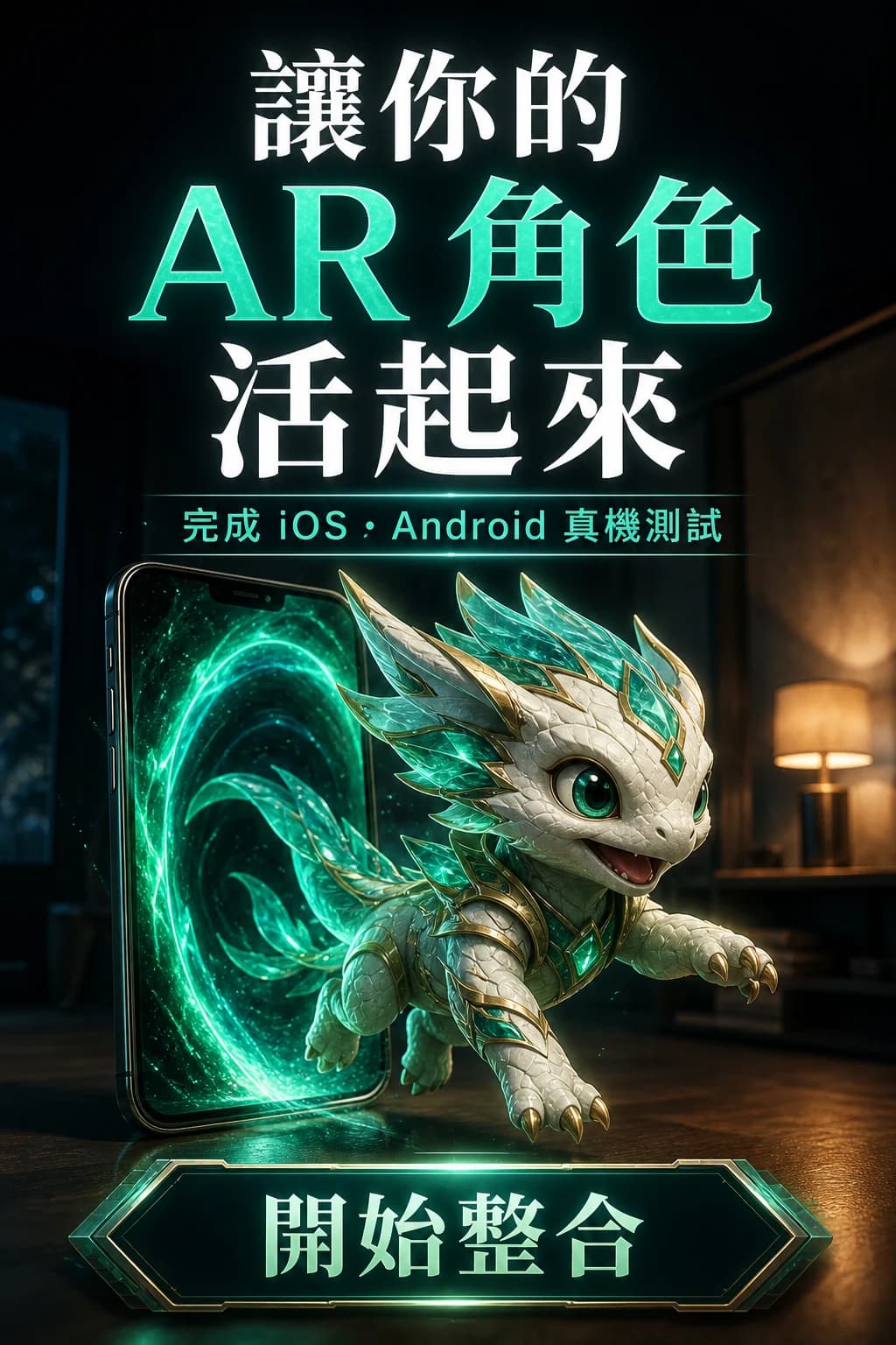 讓 AR 角色活起來並完成真機測試的課程結尾行動圖