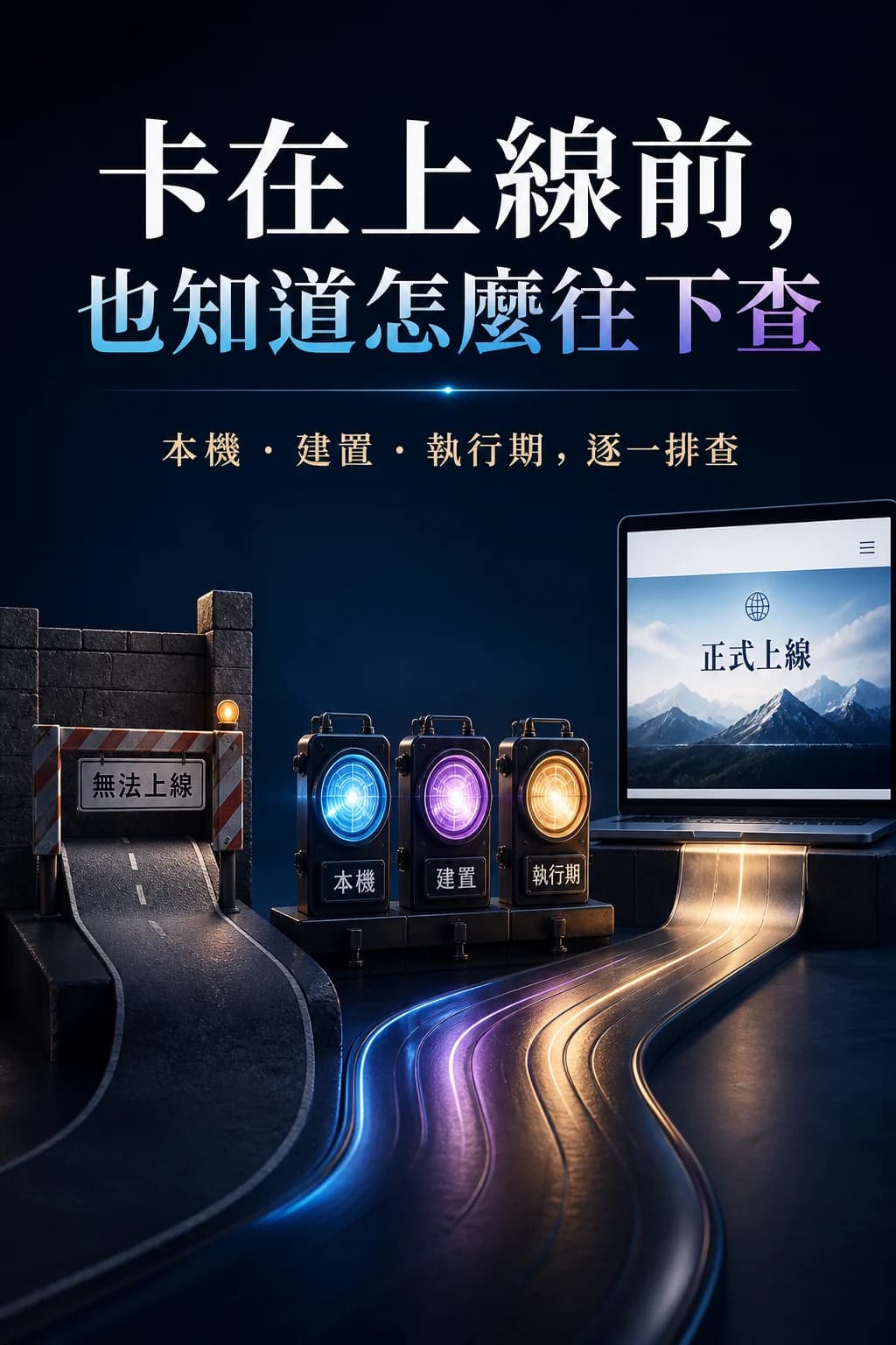 卡在網站上線前也知道如何排查的課程信心行銷圖