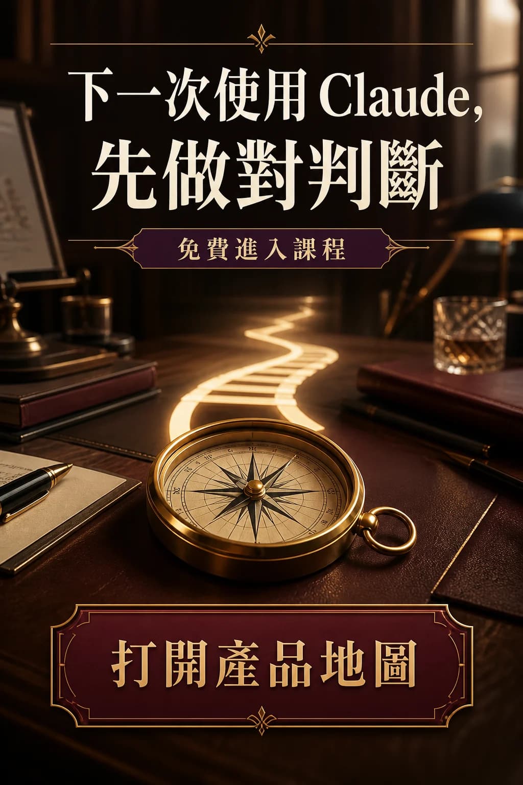 下一次使用 Claude 先做對判斷的免費課程結尾行動圖
