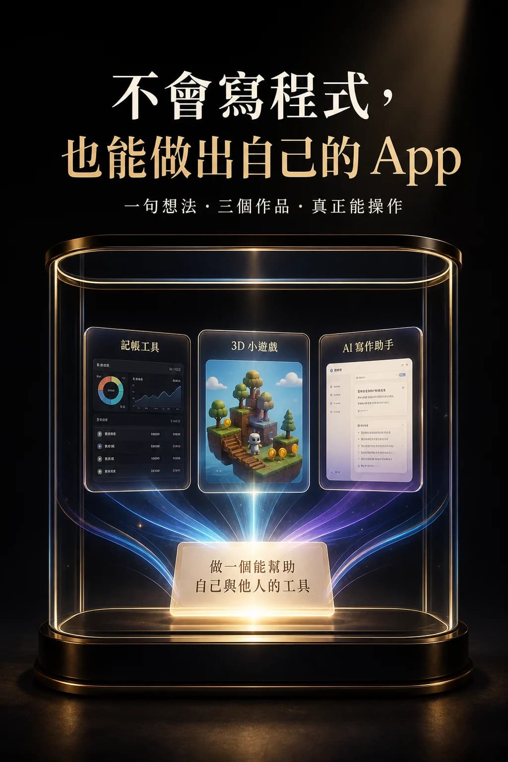 不會寫程式也能做出自己 App 的 Google AI Studio 付費課程主視覺