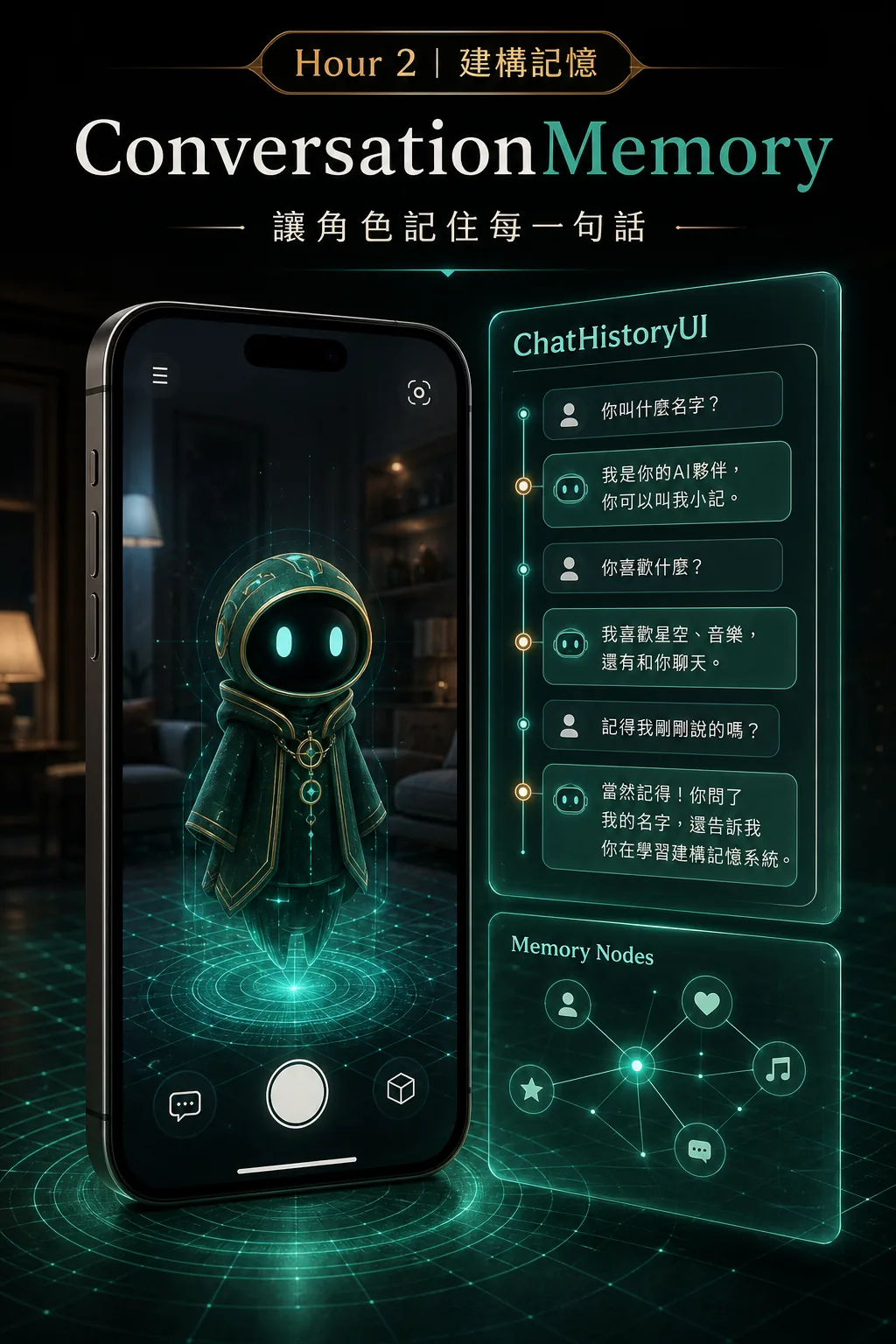 Unity AR ConversationMemory 與 ChatHistoryUI 對話記憶系統