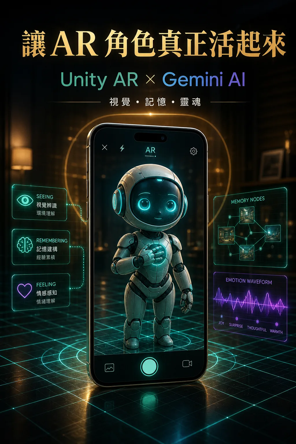Unity AR Gemini AI 課程結尾主視覺
