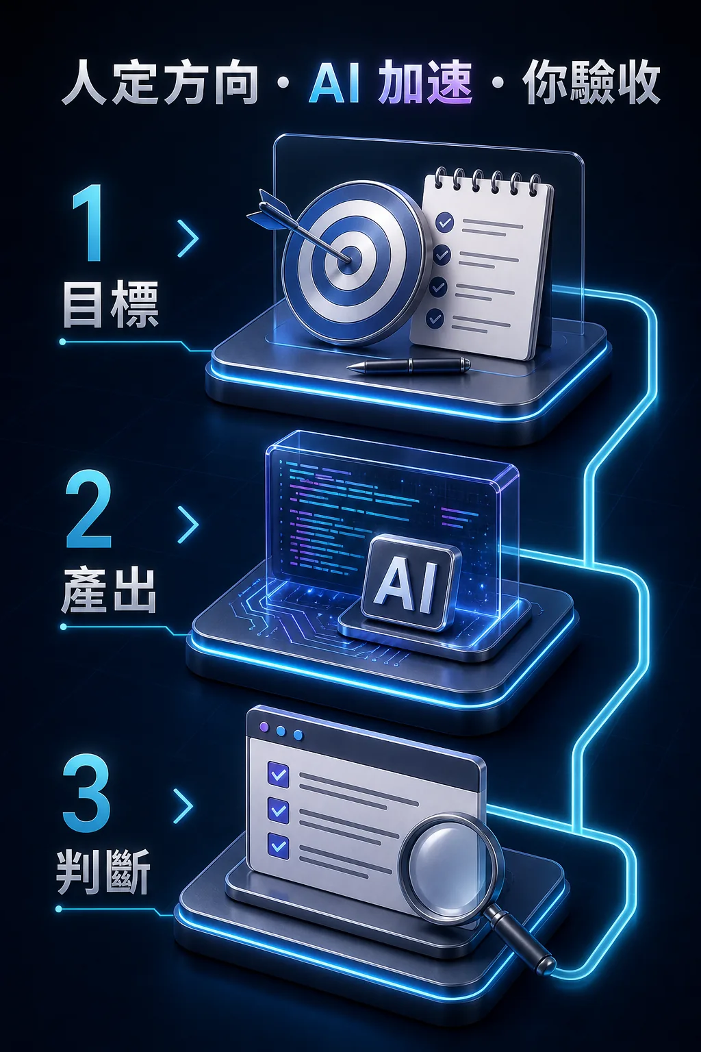Vibe Coding 人定方向 AI 加速 你驗收的工作模型